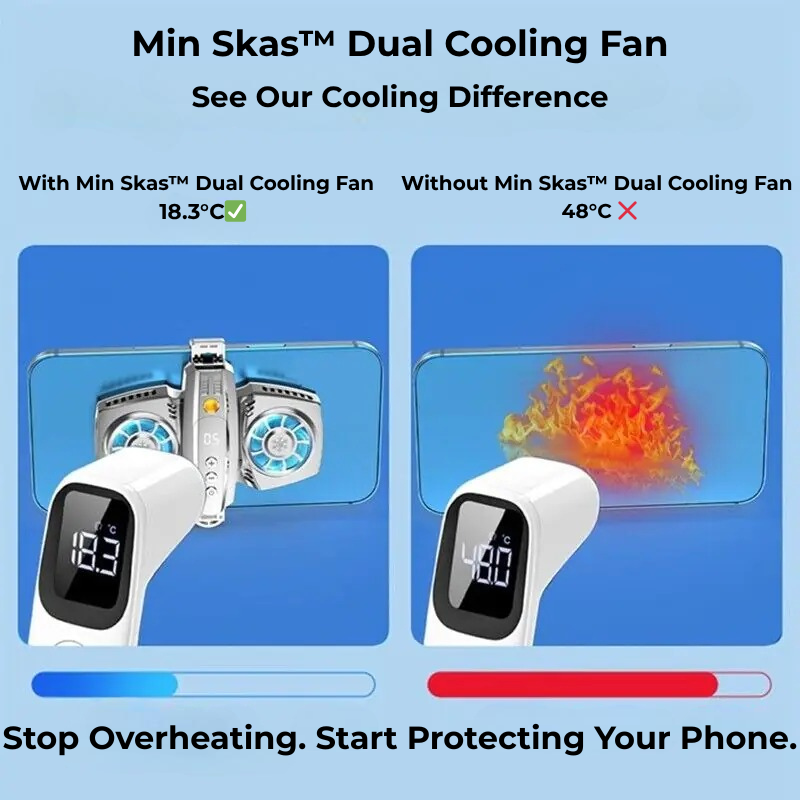 Min Skas™ Dual Cooling Fan for Mobile Phones