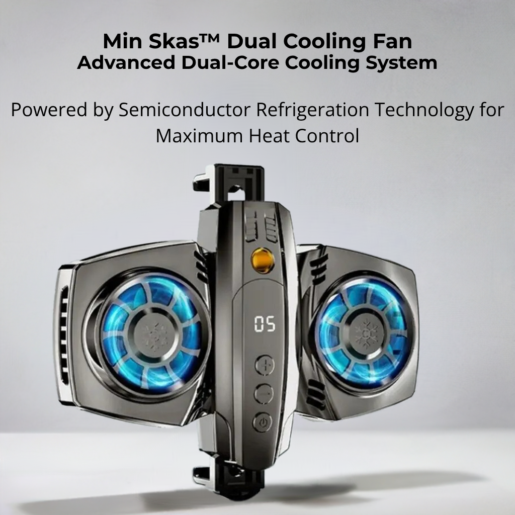 Min Skas™ Dual Cooling Fan for Mobile Phones