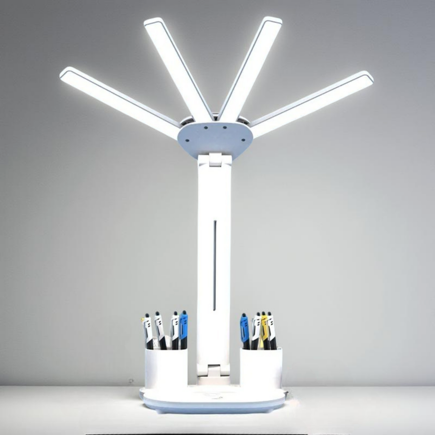 Min Skas™ 3-in-1 LED Desk Lamp with Fan & Clock