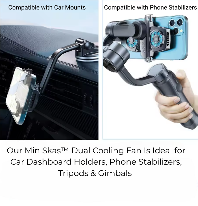 Min Skas™ Dual Cooling Fan for Mobile Phones