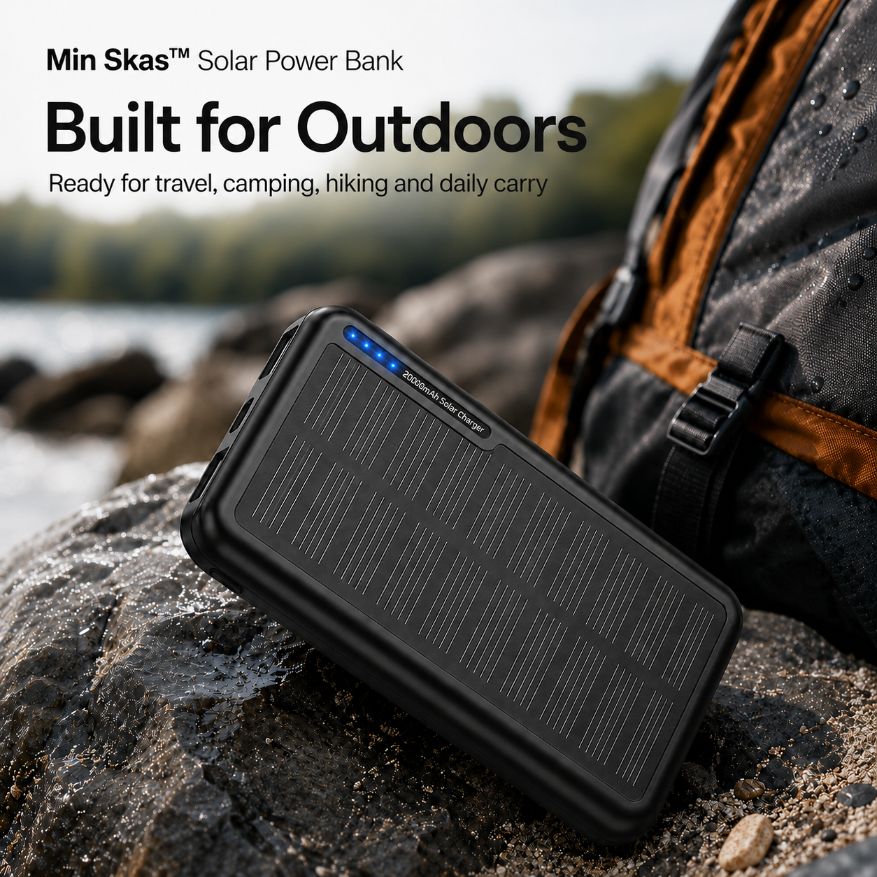 Min Skas™ Solar Power Bank | 20000mAh