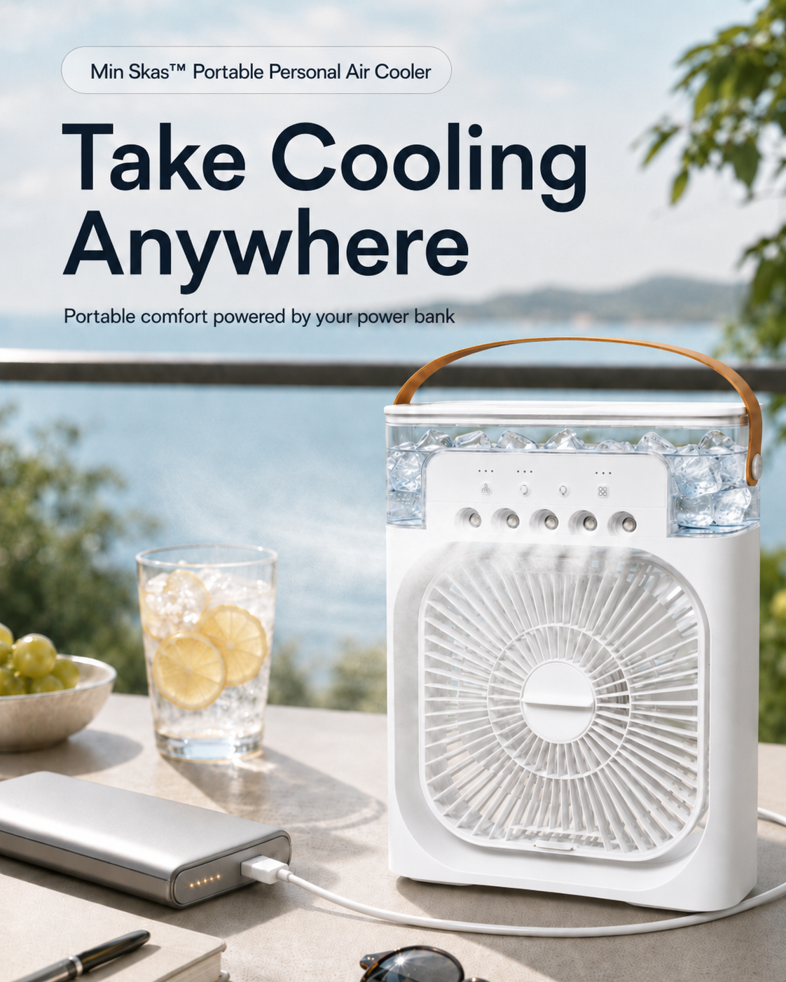 Min Skas™ Portable Personal Air Cooler