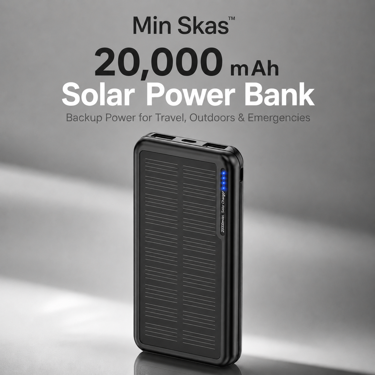 Min Skas™ Solar Power Bank | 20000mAh