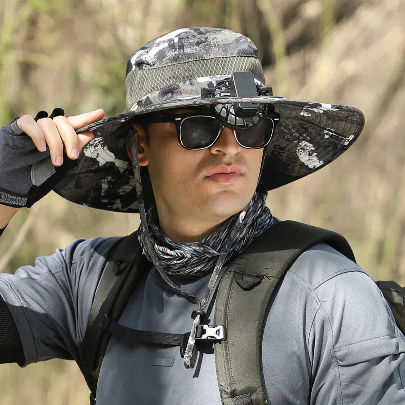 Sun Hat with USB Fan