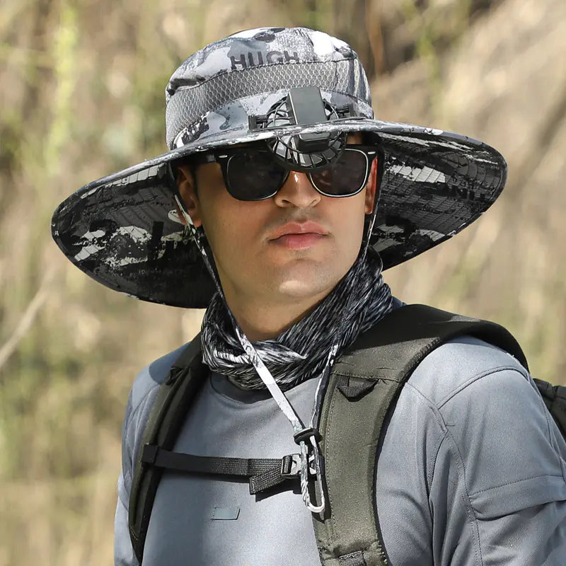 Sun Hat with USB Fan